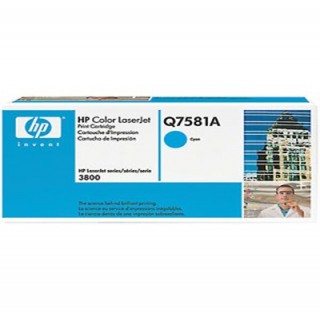 ตลับหมึกโทนเนอร์แท้ Original HP Color Laser jet Q7581A สีฟ้า